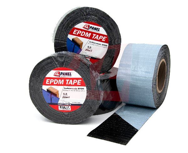 ZELFKLEVEND EPDM OP ROL 0,5 X ...MM ZWART