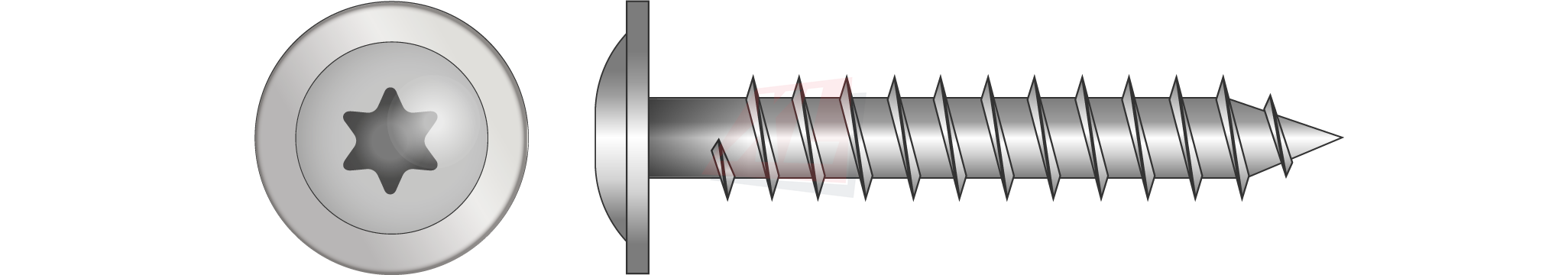 ET CEDRAL CLICK CLIP SCHROEF Ø 12MM 4,0 X 30MM INOX A2